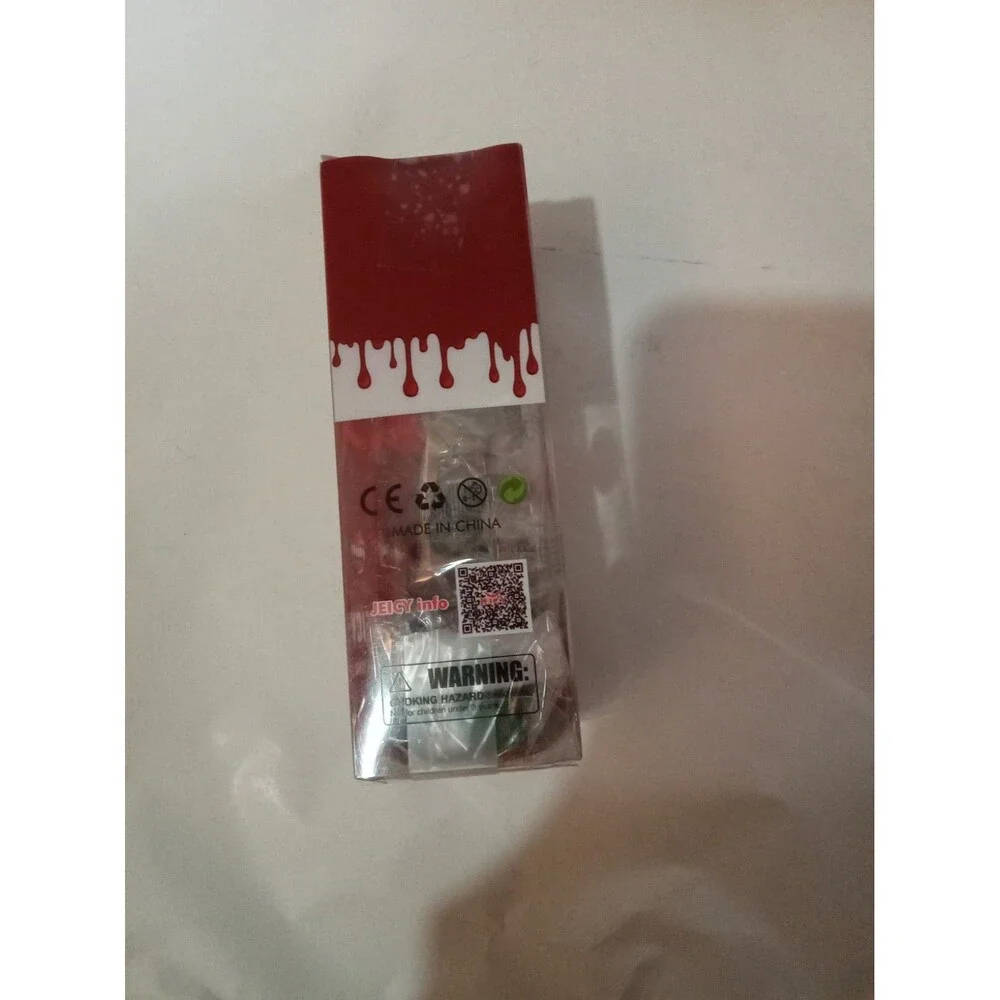 3 Different Sized Vampire Fangs Set Jeicy w/Fake Blood Solid Tooth Gel 13-17mm